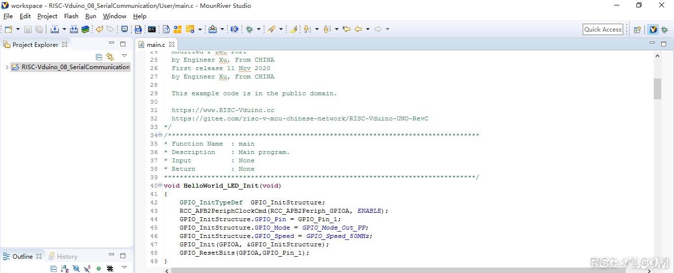 Processing Java-[实例1-Processing画框点灯]:Processing与RISC-Vduino编程实战（既面向对象又面向过程编程）risc-v单片机中文社区(6)