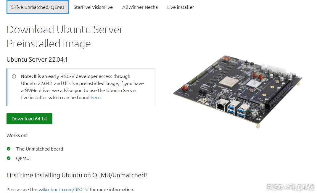 国外芯片技术交流-下载适用于 RISC-V 平台的 Ubunturisc-v单片机中文社区(2)