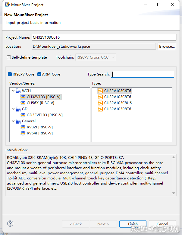 RISC-Vduino UNO RC开发板教程-RISC-Vduino任务4-1 Hello World实验_MounRiverrisc-v单片机中文社区(3)