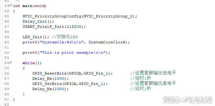 RISC-Vduino UNO RC开发板教程-RISC-Vduino任务5-1 LED灯闪烁实验_MounRiverrisc-v单片机中文社区(2)