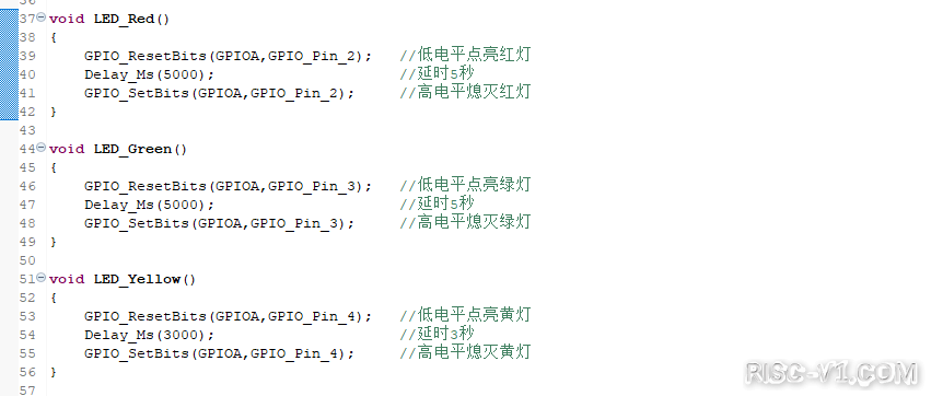 RISC-Vduino UNO RC开发板教程-RISC-Vduino任务6-1 LED交通灯实验_MounRiverrisc-v单片机中文社区(2)