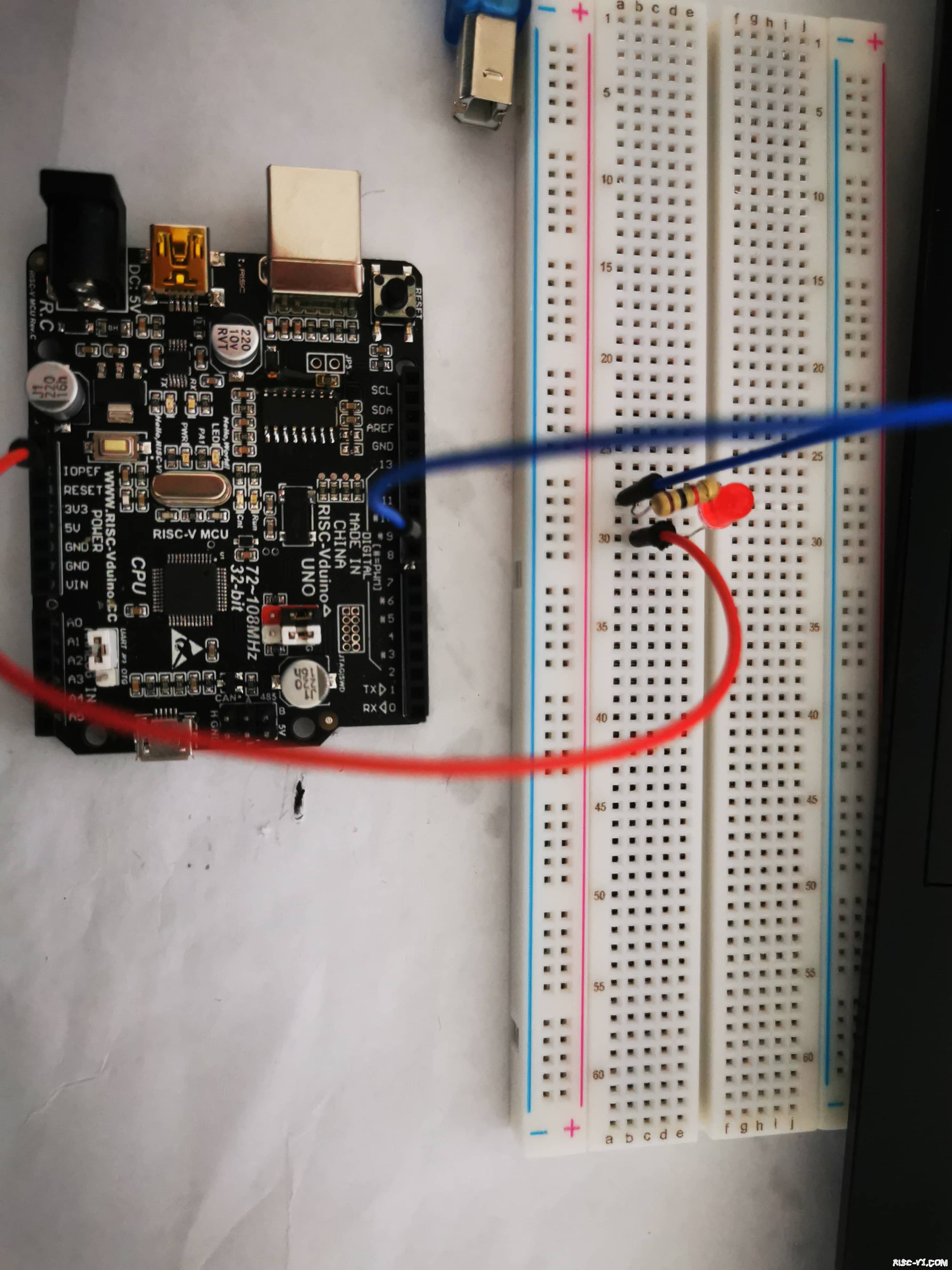 RISC-Vduino UNO RC开发板教程-RISC-Vduino任务10-1 PWM 调光实验_MounRiverrisc-v单片机中文社区(2)